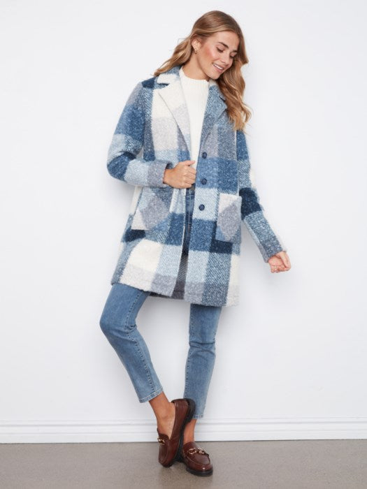 Boucle Tailored Collar Coat