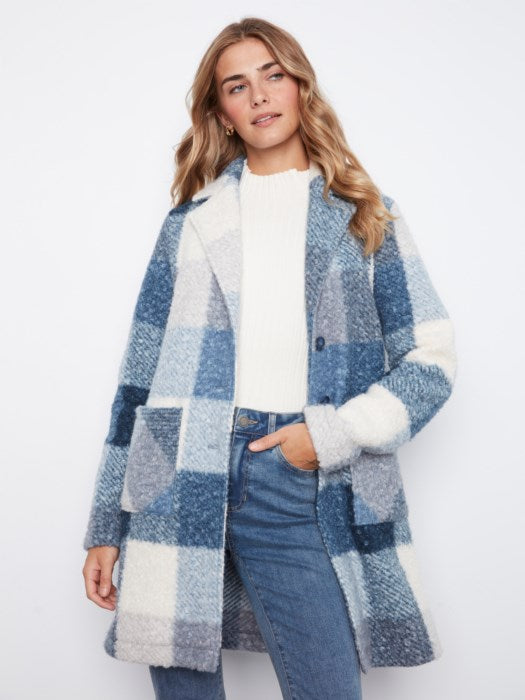 Boucle Tailored Collar Coat