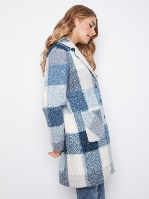 Boucle Tailored Collar Coat