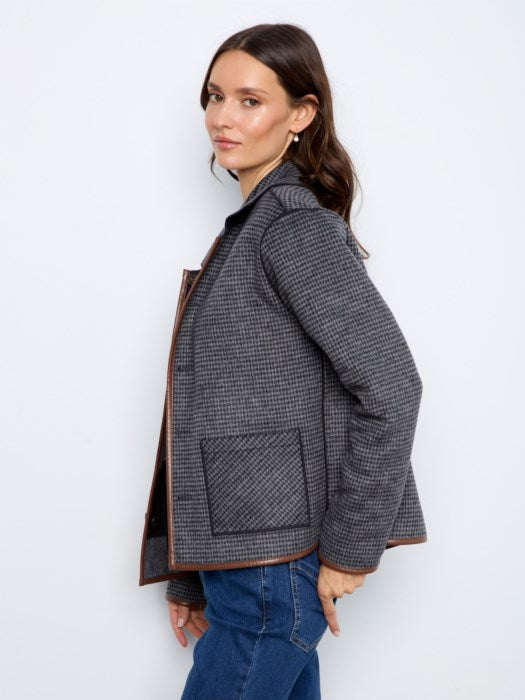 Reversible Plaid Jacket w/ Binding