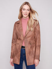 Faux Suede Textured Jacket