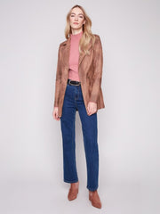 Faux Suede Textured Jacket