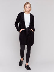 BOILED WOOL LONG COAT