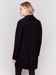 BOILED WOOL LONG COAT