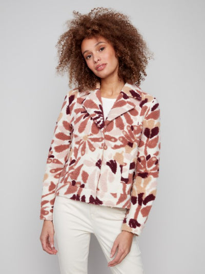 Sherpa Flocked Fleece Jacket