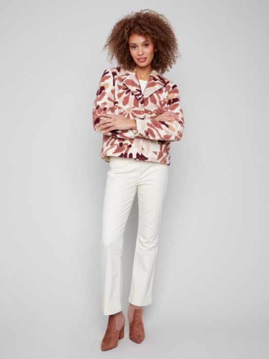 Sherpa Flocked Fleece Jacket
