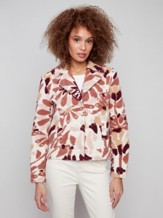 Sherpa Flocked Fleece Jacket