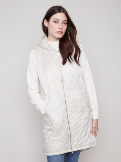 Pearlized Quilted Vest