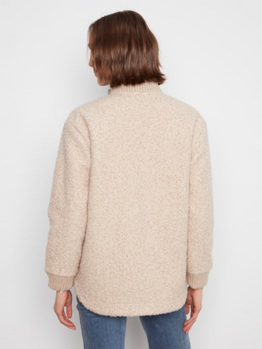 Round Hem Boucle Jacket