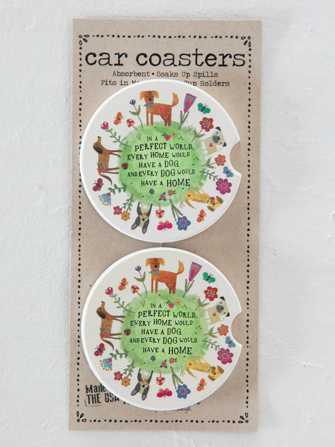 NATURAL LIFE CAR COASTERS