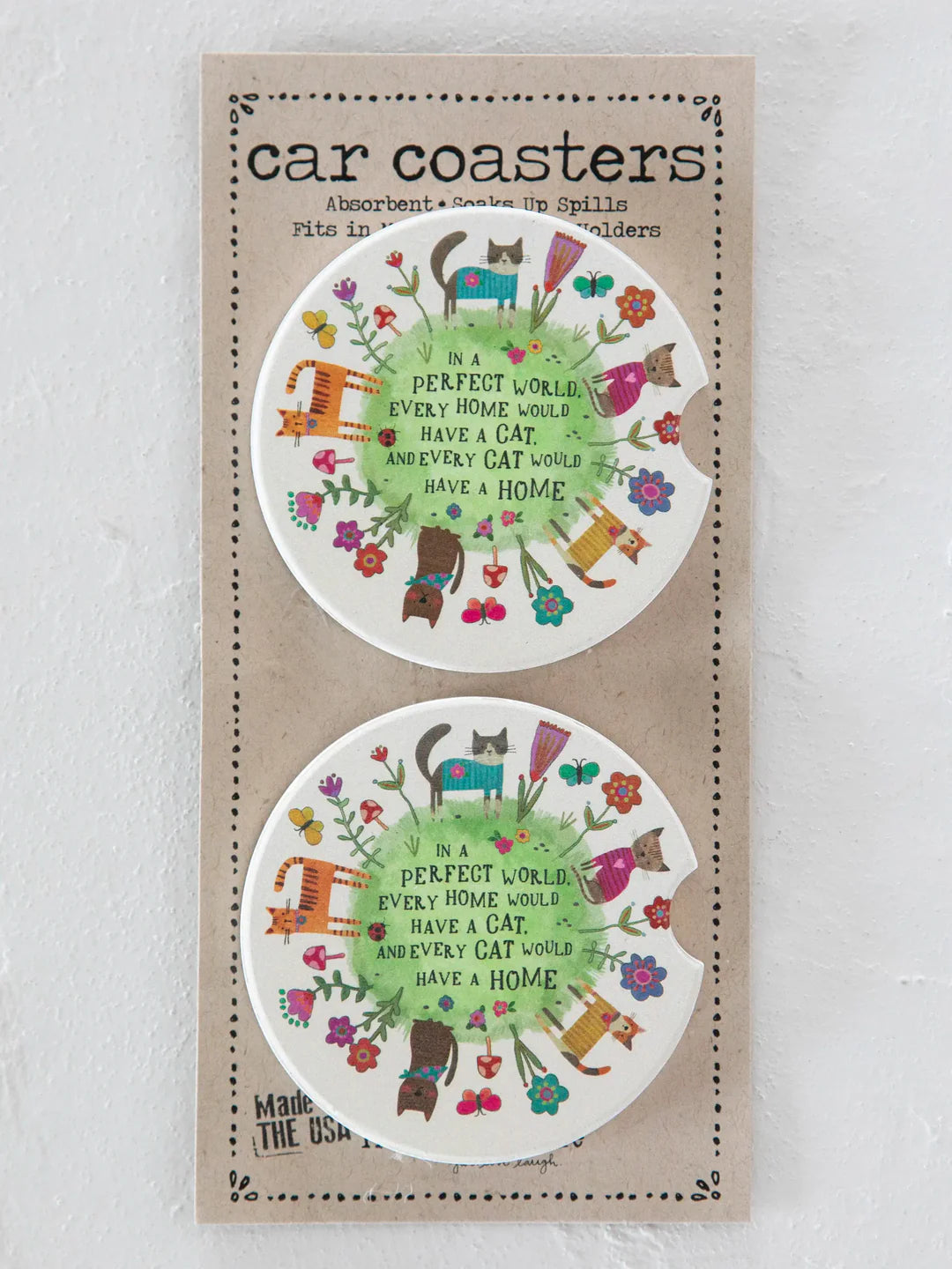 NATURAL LIFE CAR COASTERS