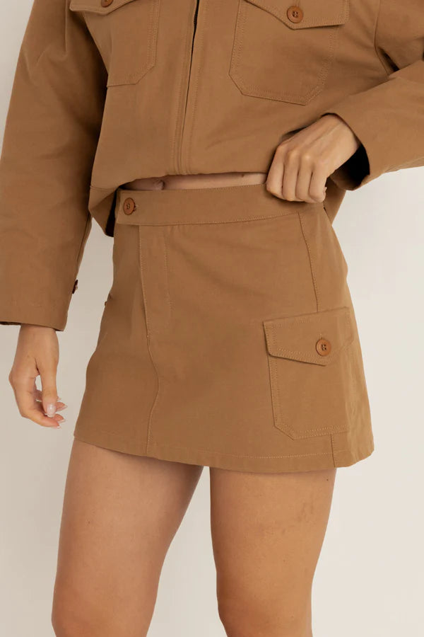 UTILITY MINI SKIRT