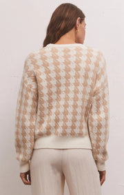 CEDAR HOUNDSTOOTH SWEATER