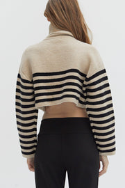 AVERY TURTLENECK STRIPED SWEATER