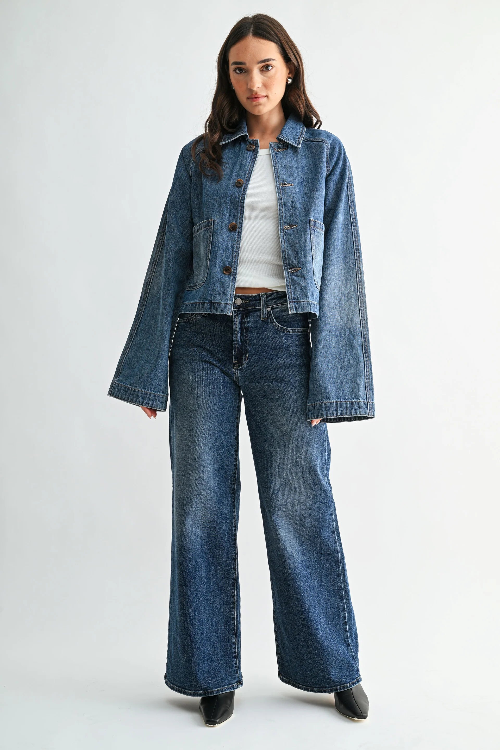 JBD Black Denim Sage Swing Jacket