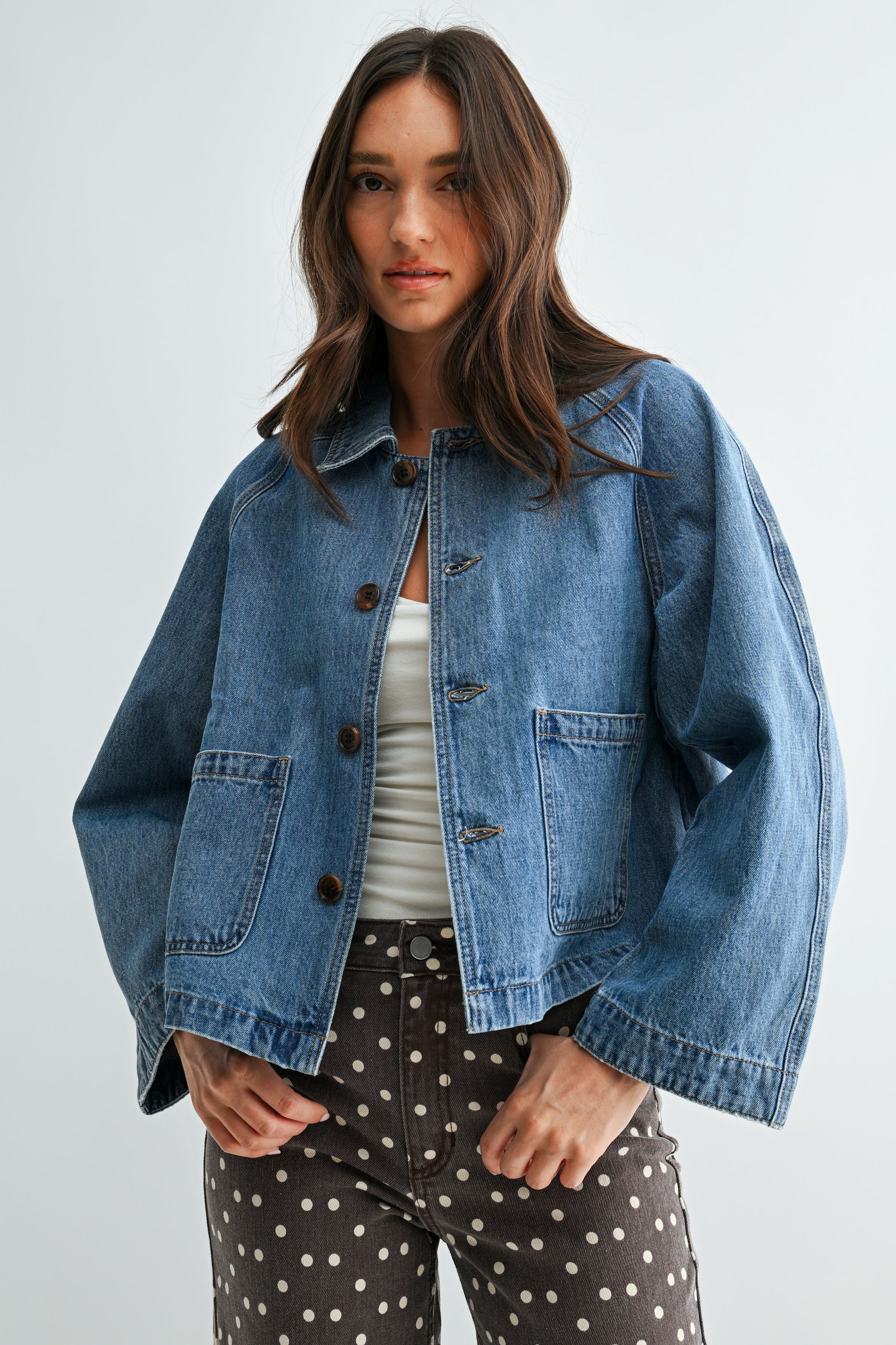 JBD Black Denim Sage Swing Jacket