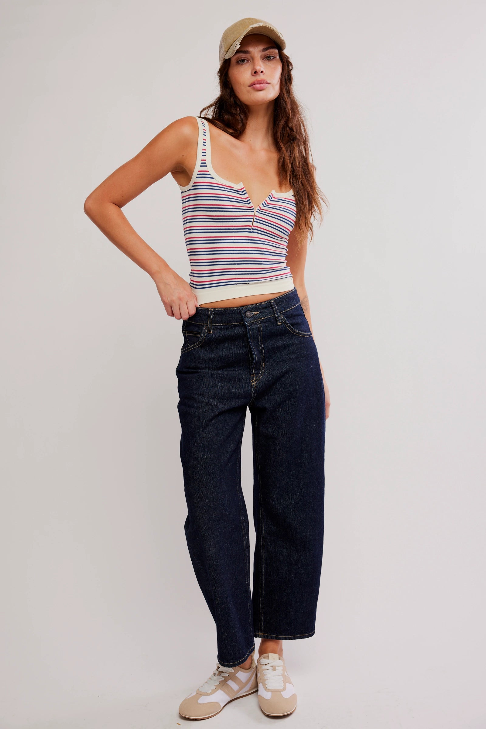 Free People Striped Simply Soft Cami