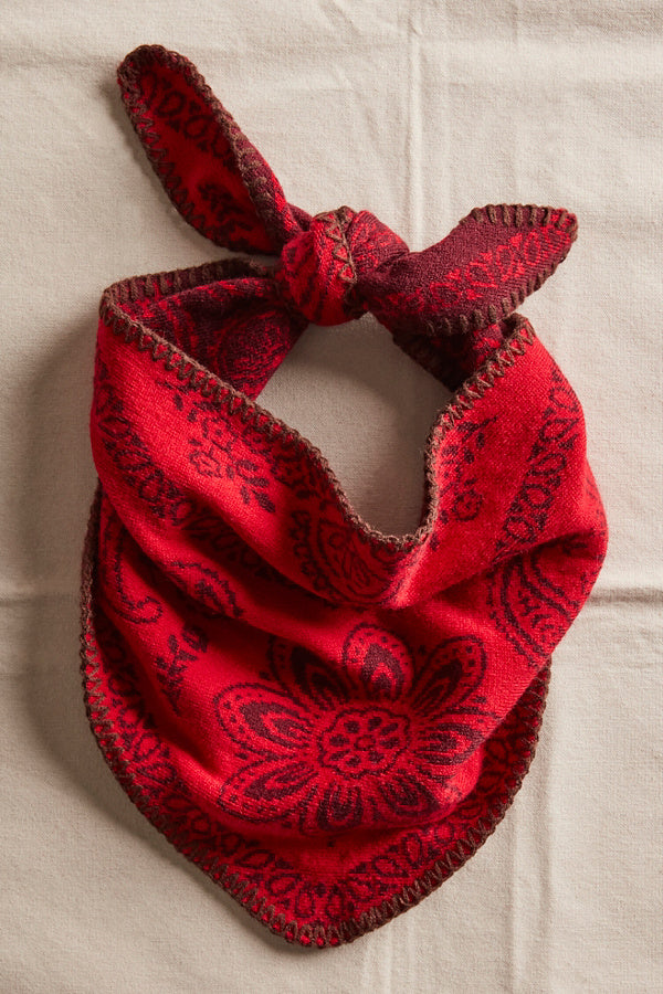 Carmen Knitted Triangle Scarf
