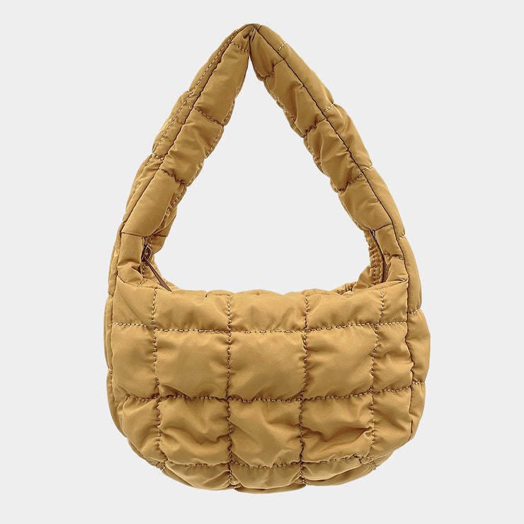 QUILTED PUFFER SHOULDER BAG