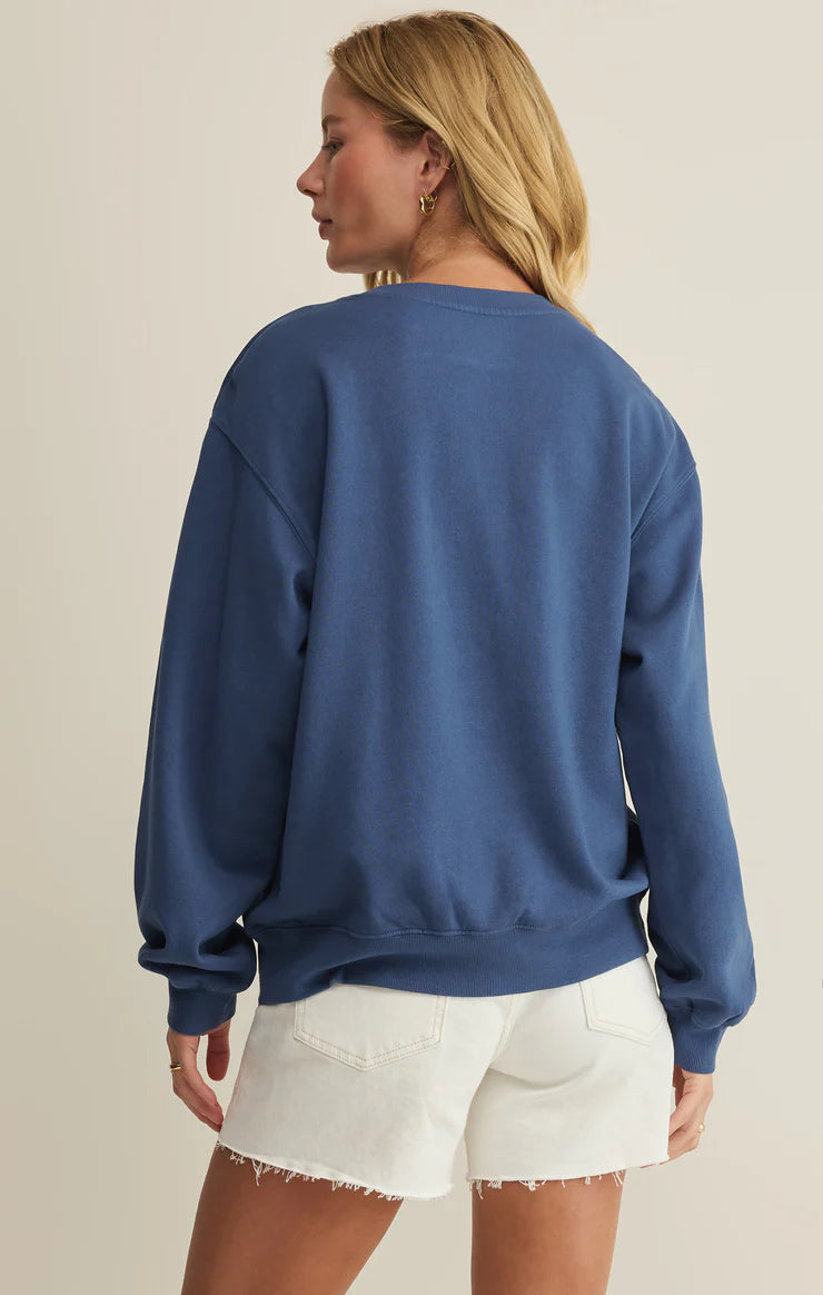 Z Supply Americana Boyfriend Sweatshirt