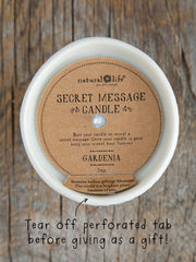 SECRET MESSAGE CANDLE