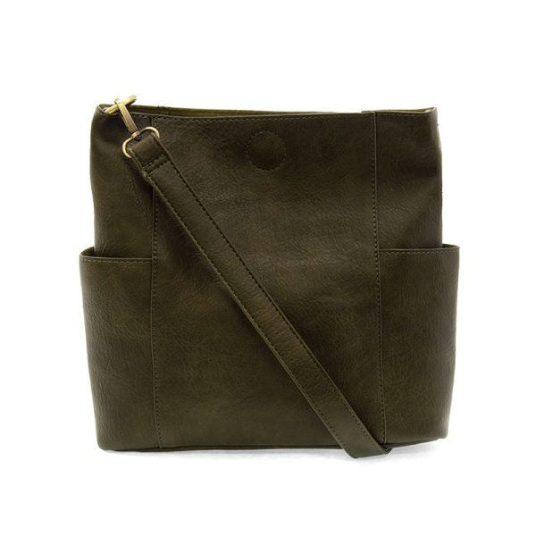 KAYLEIGH SIDE POCKET BUCKET BAG