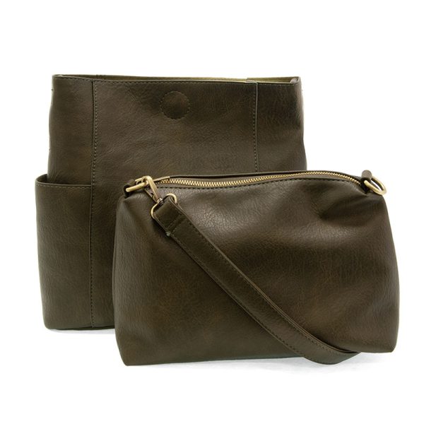 KAYLEIGH SIDE POCKET BUCKET BAG