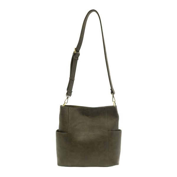 KAYLEIGH SIDE POCKET BUCKET BAG