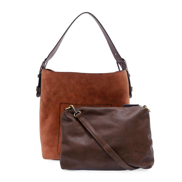 HOBO RICH FAUX SUEDE HANDBAG