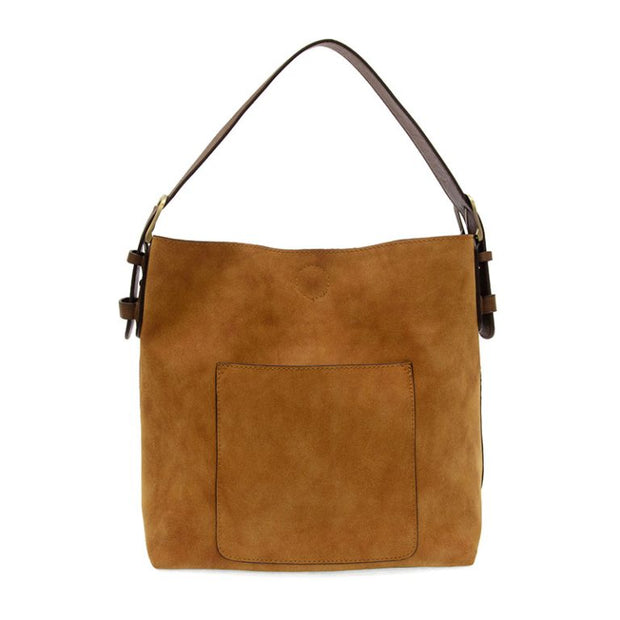 HOBO RICH FAUX SUEDE HANDBAG