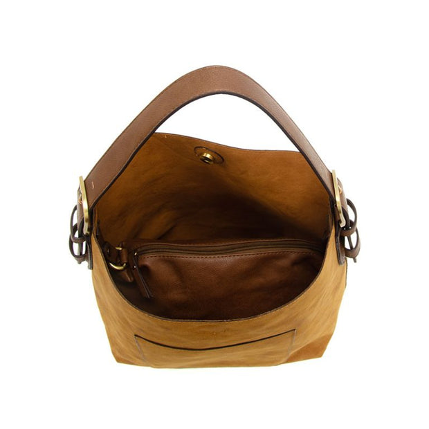 HOBO RICH FAUX SUEDE HANDBAG