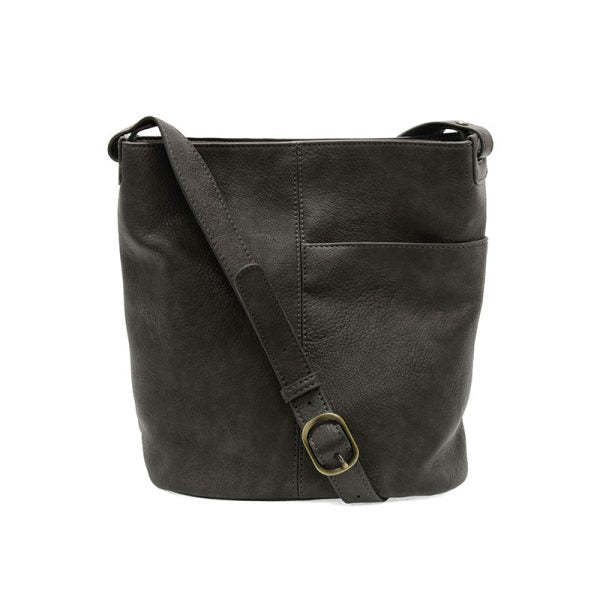 Bindi Front Slip Pocket Bucket Crossbody Bag