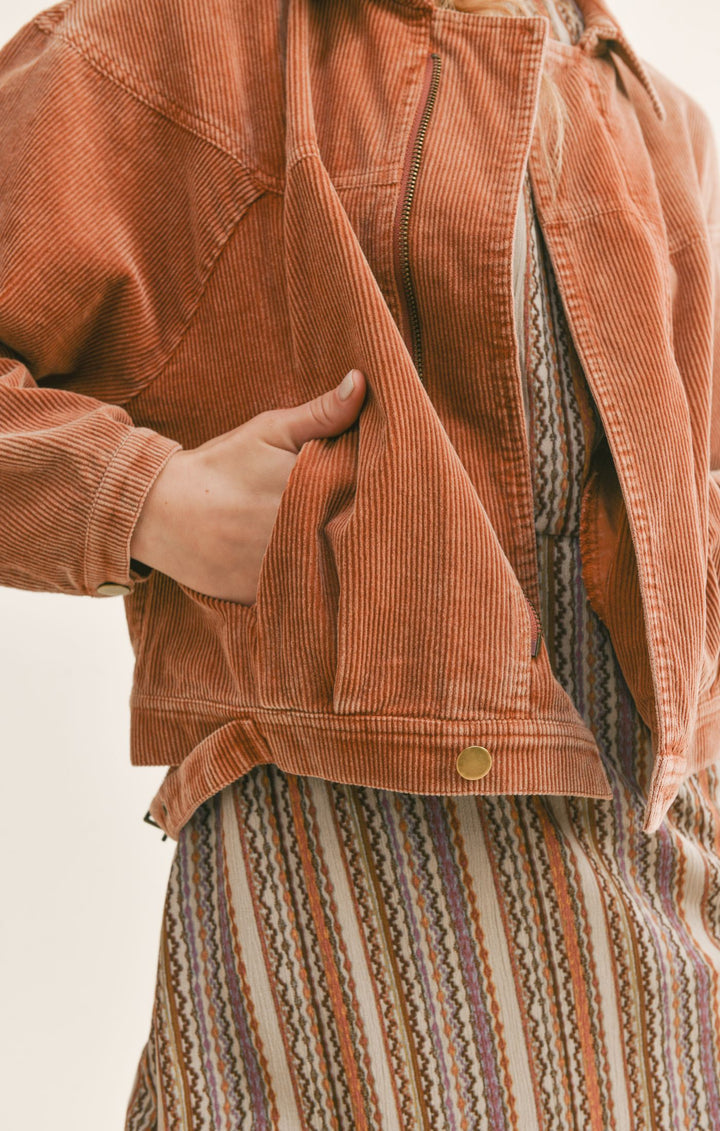 KAHLO CORD CROP JACKET