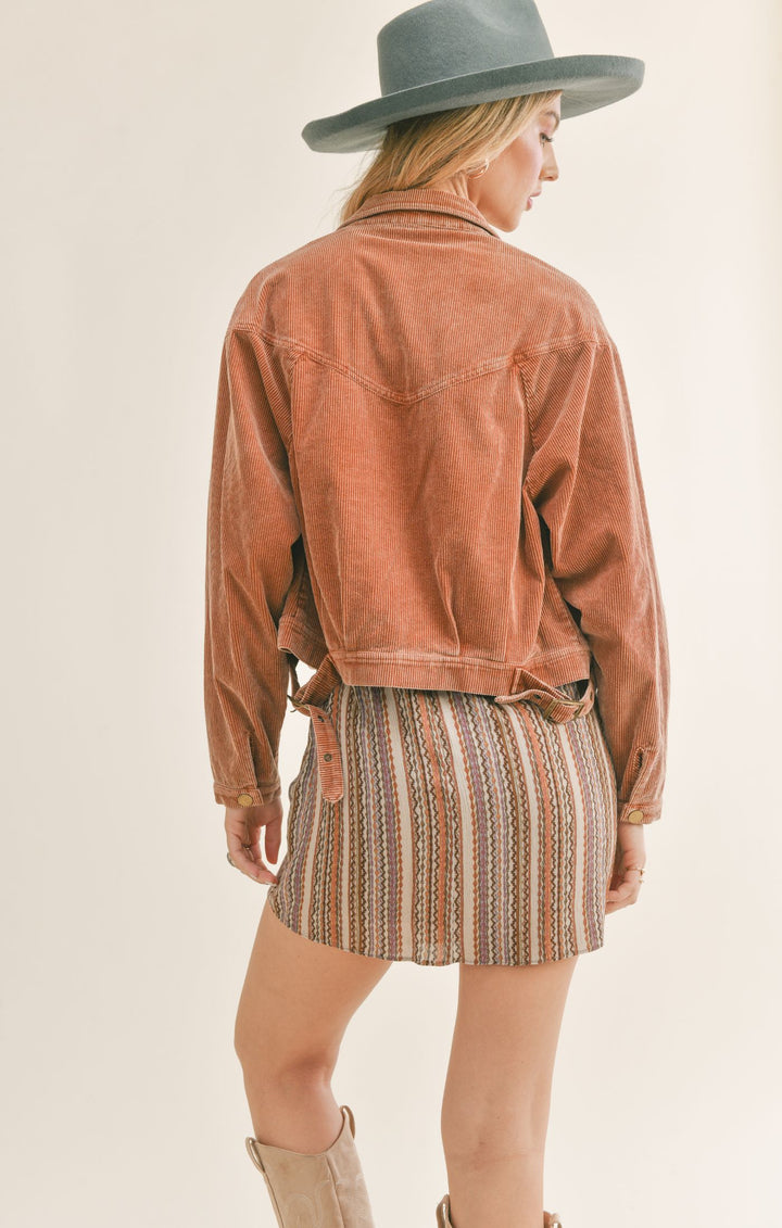 KAHLO CORD CROP JACKET
