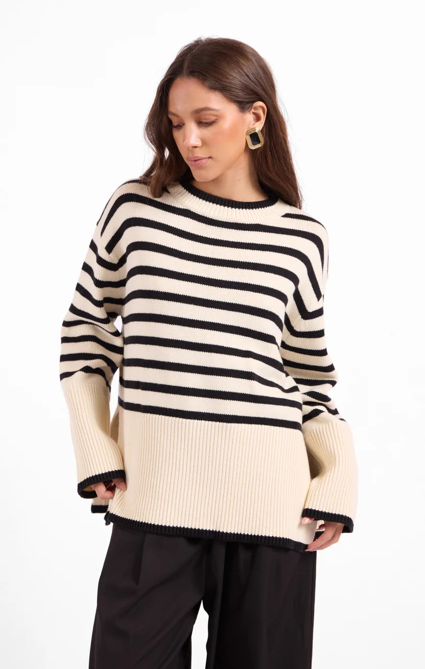 Flynn Crewneck Stripe Sweater