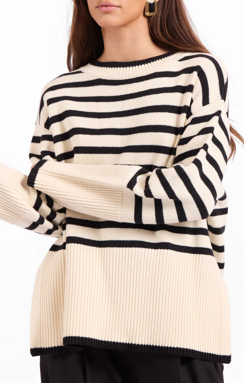 Flynn Crewneck Stripe Sweater
