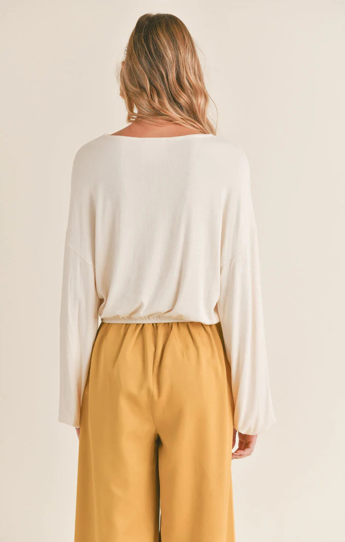 LOOK UP LONG SLEVE KNIT TOP