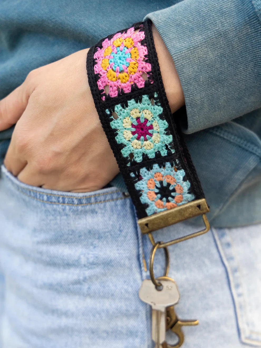 Crochet Keychain Natural Life
