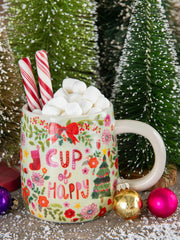HOLIDAY STONEWARE MUG