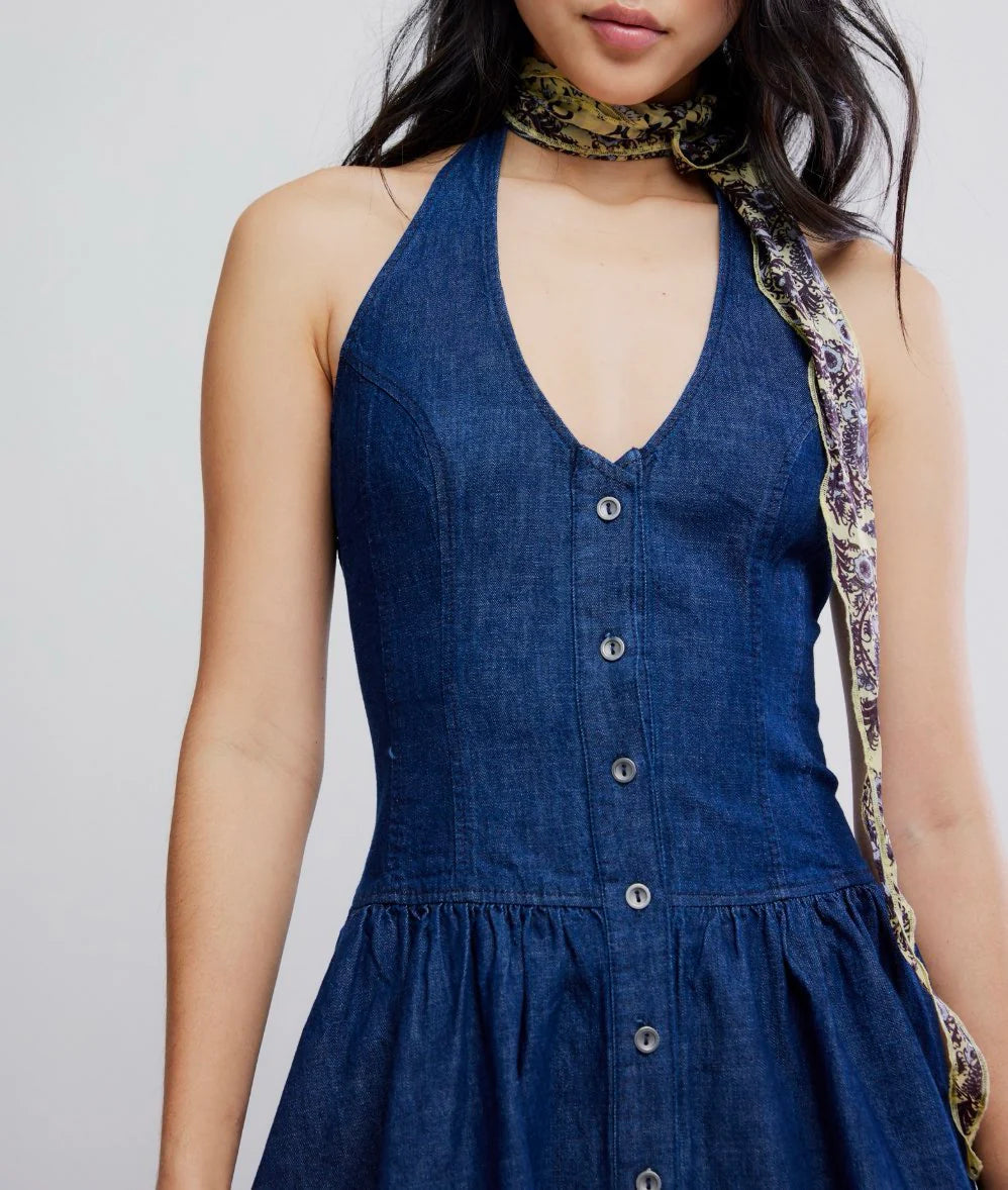 Free People Clean Break Denim Mini