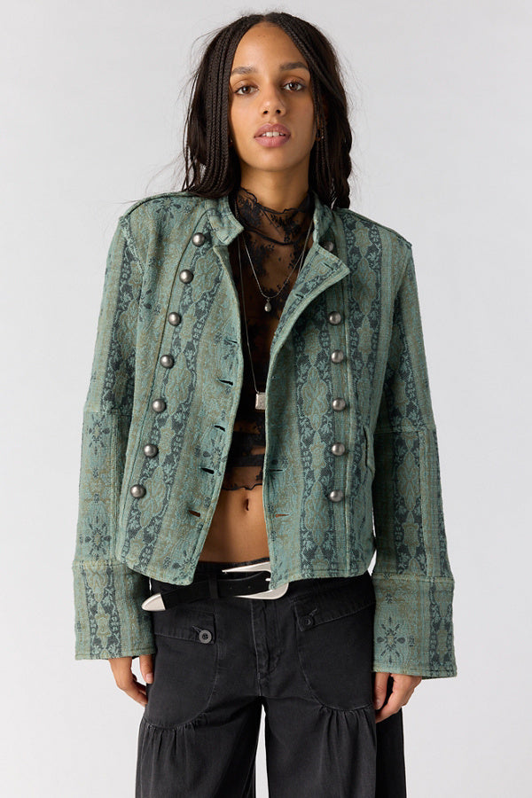Free People Lotty Jaquard Jacket