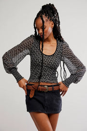 Free People Dottie Knit Top