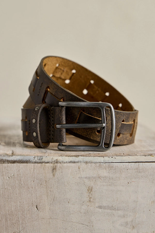 Free People Dallas Distressed Leather Belt
