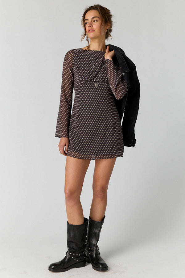Jolie Printed Mini Dress