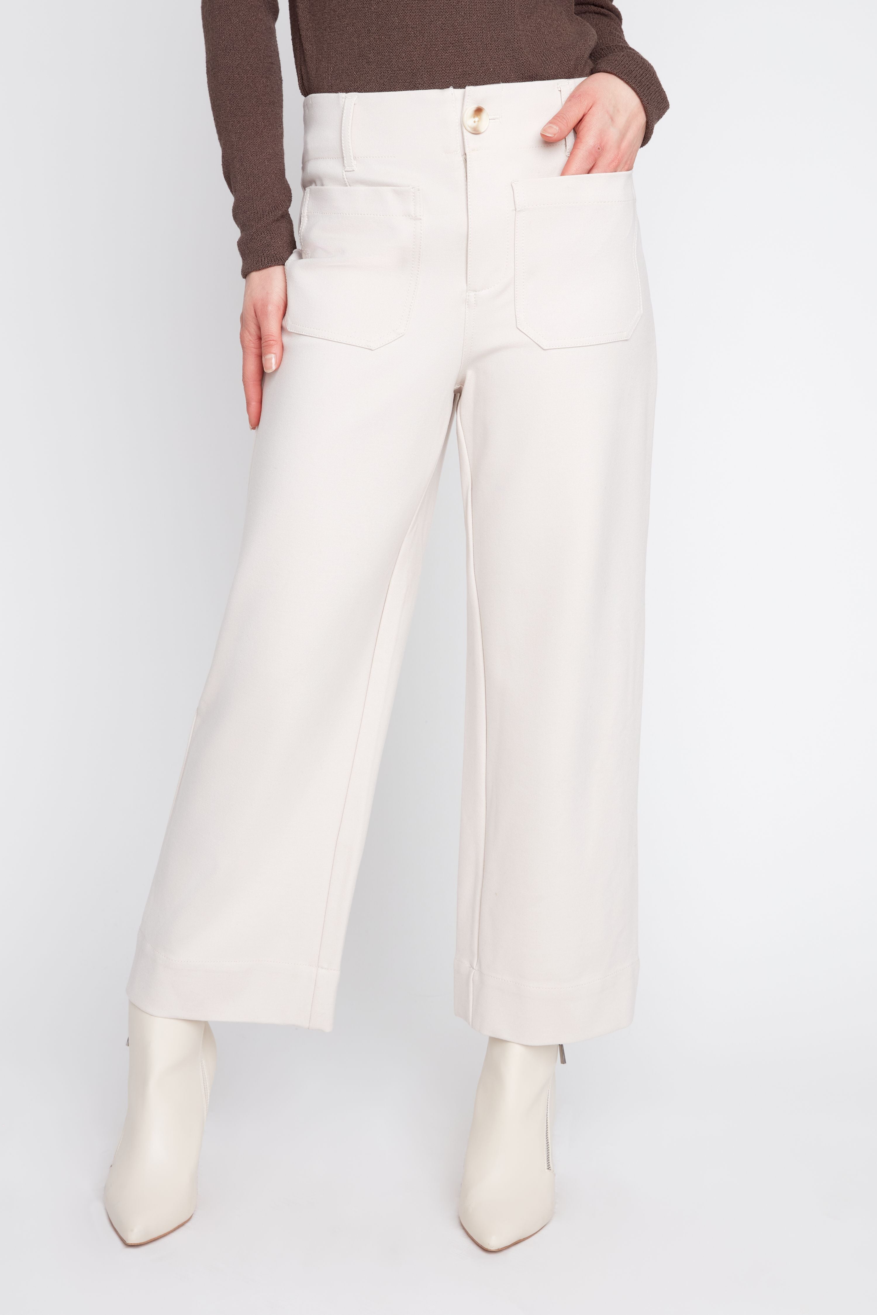 Renuar Knit Wide Leg Pant