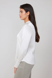 Renuar Luca Satin Button Top