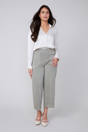 Renuar Luca Satin Button Top