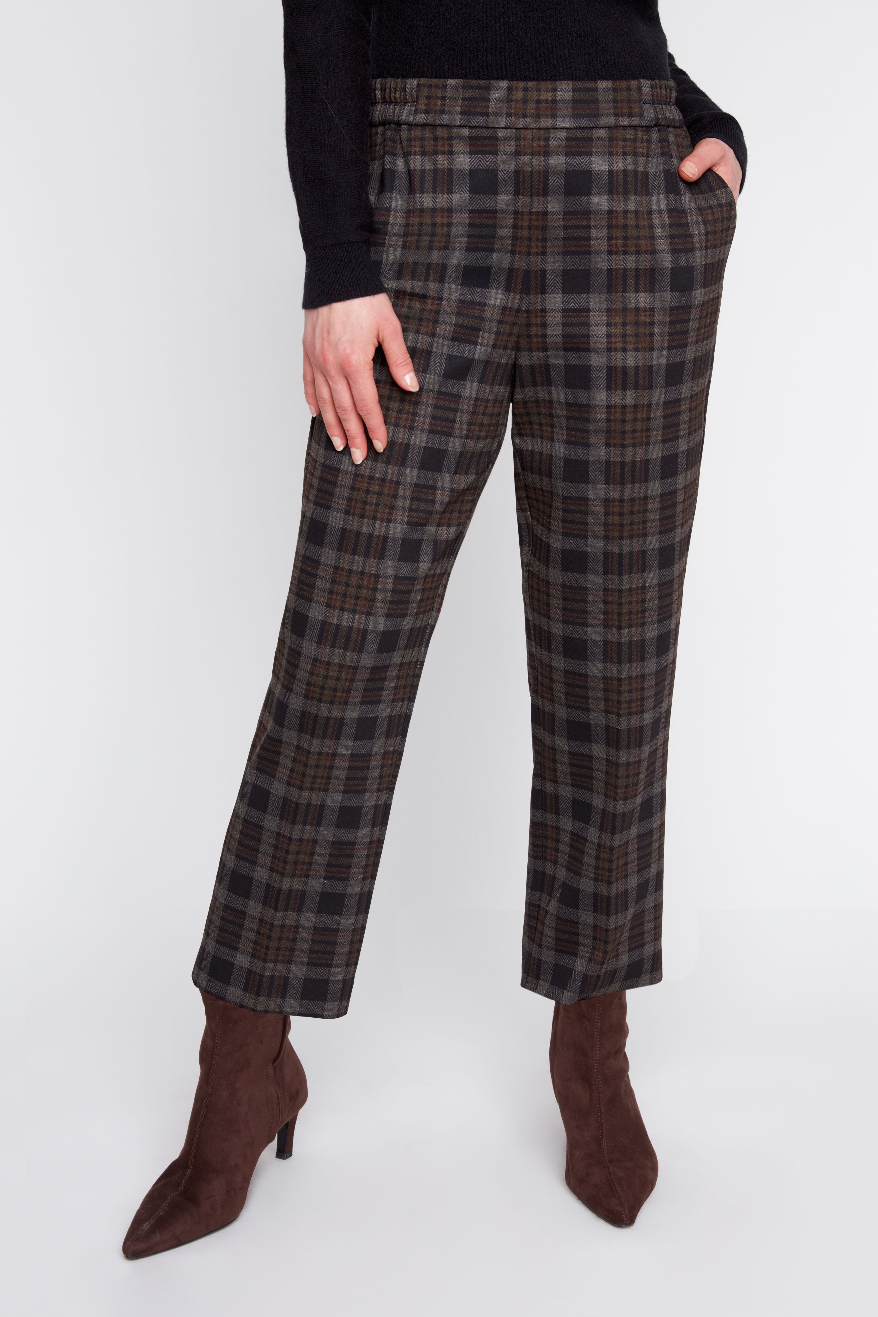 Cropped Plaid Vivie Pant