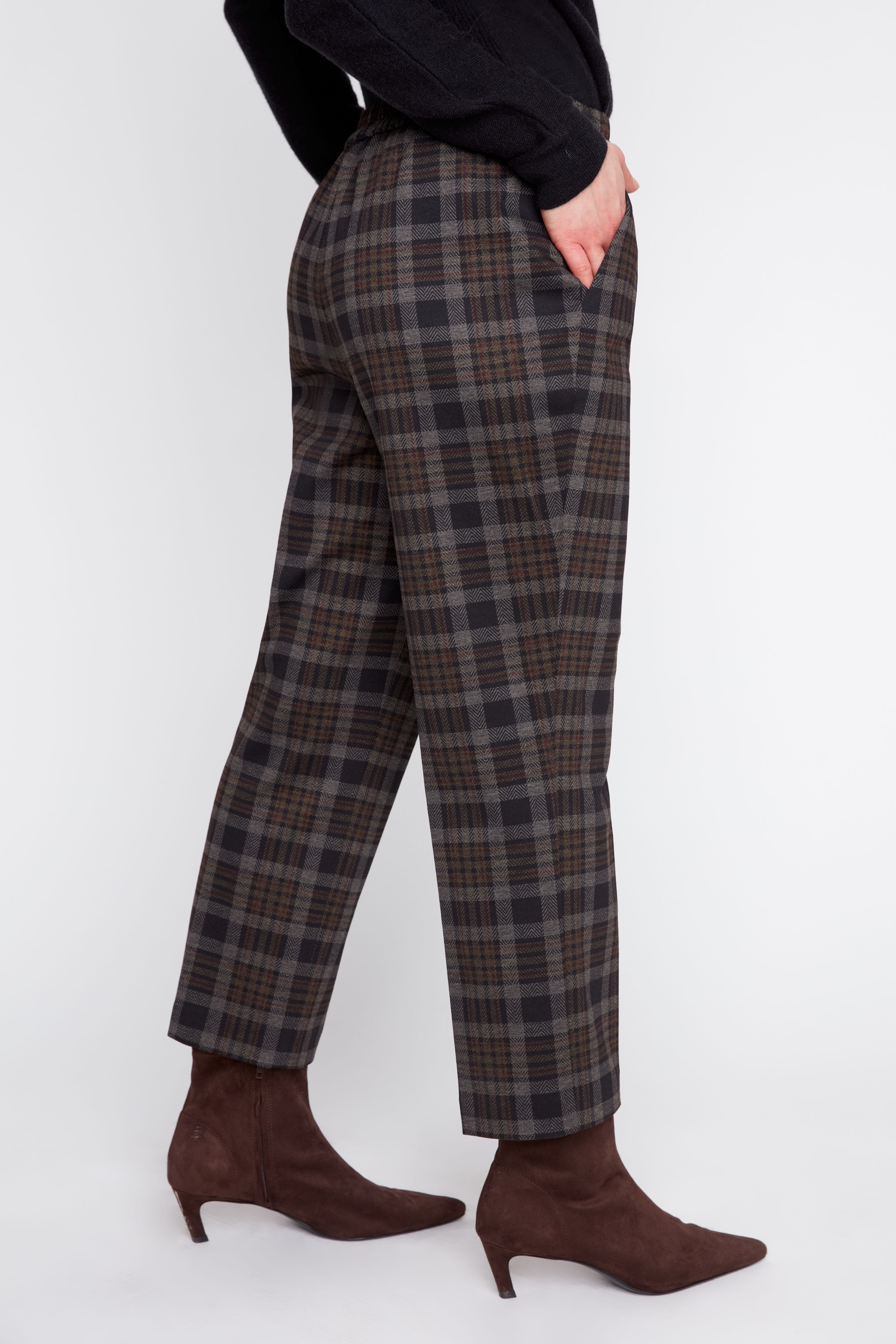 Cropped Plaid Vivie Pant