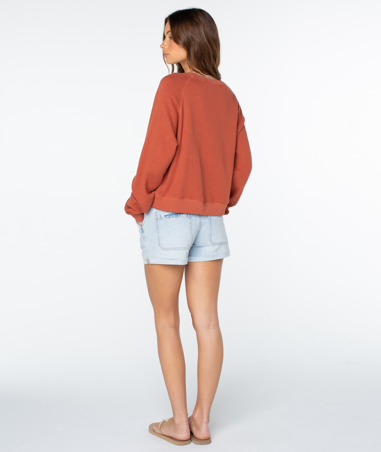 Roxy Golden Hour Pullover Sweatshirt-Chutney